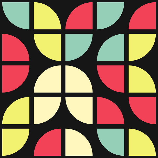 Abstract geometrisch naadloos patroon, generatieve computationele kunst illustratie - Vector, afbeelding