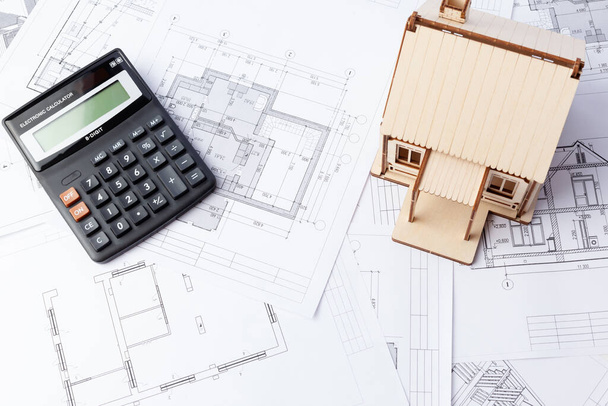 Cost of building a private house, calculating the construction of a house - Valokuva, kuva