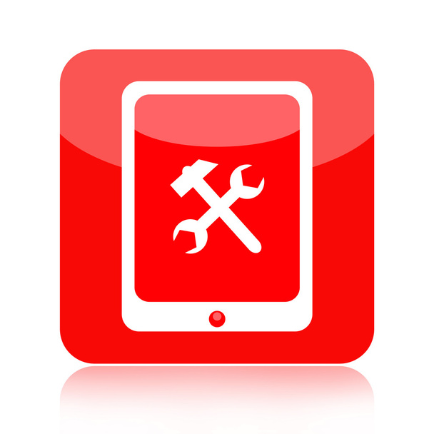 Tablet pc ikonra a munkaeszközök - Fotó, kép