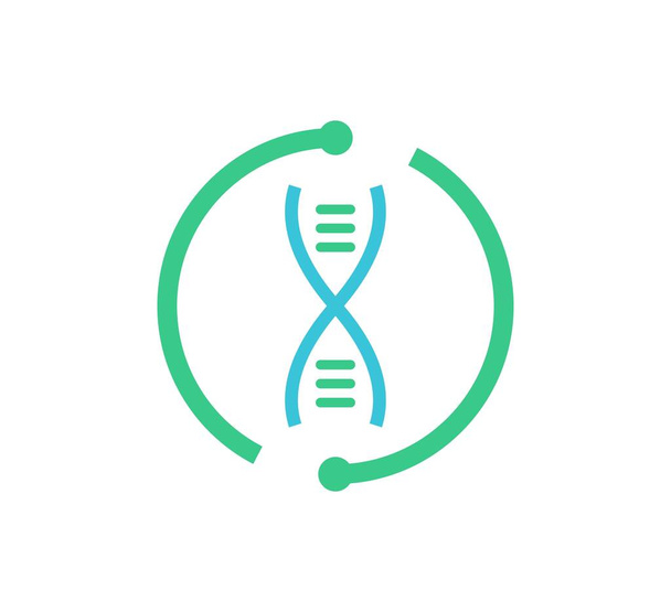 DNA tech logo vektori suunnittelu malli - Vektori, kuva