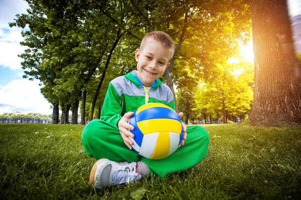 Boy playing soccer - Φωτογραφία, εικόνα