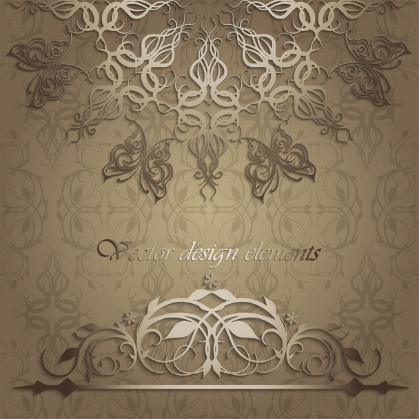 calligraphic design elements - Vektor, kép