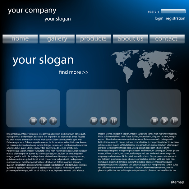 stijlvolle website sjabloon - Foto, afbeelding