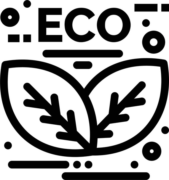 energia zöld levél ikon természetbenszabadban kaland kategória - Vektor, kép