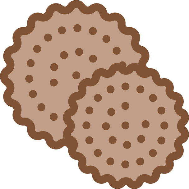 bakery breakfast calorie icon in filledoutline style - Vector, Image