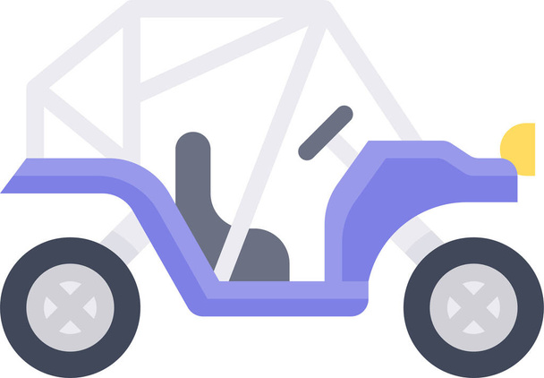 vehículo de transporte duna buggy icono - Vector, Imagen