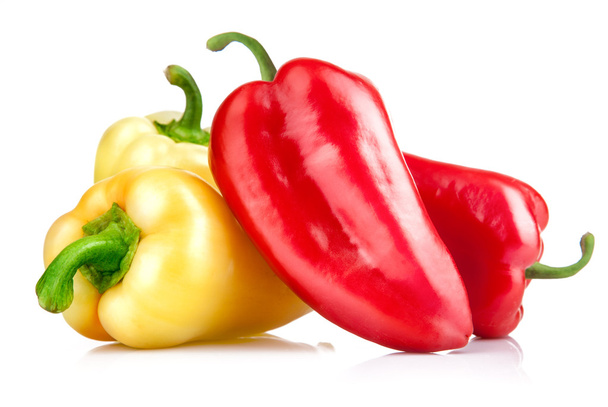 frische rote und gelbe Paprika - Foto, Bild