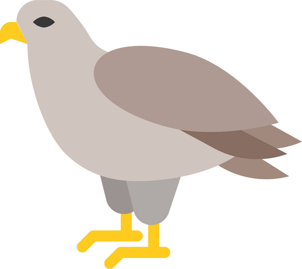 Образ орла-животного в плоском стиле - Вектор,изображение