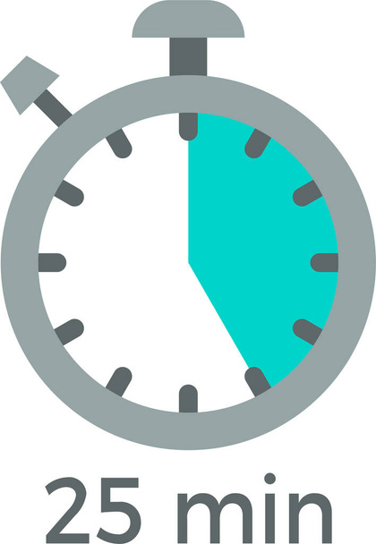 clock stopwatch time icon in flat style - Vector, Image