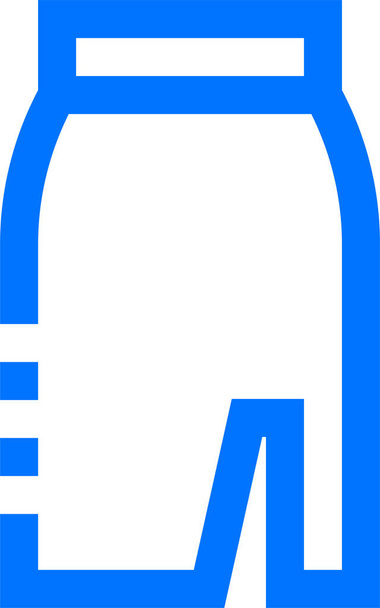 одяг значок спідниці білизни в контурному стилі
 - Вектор, зображення