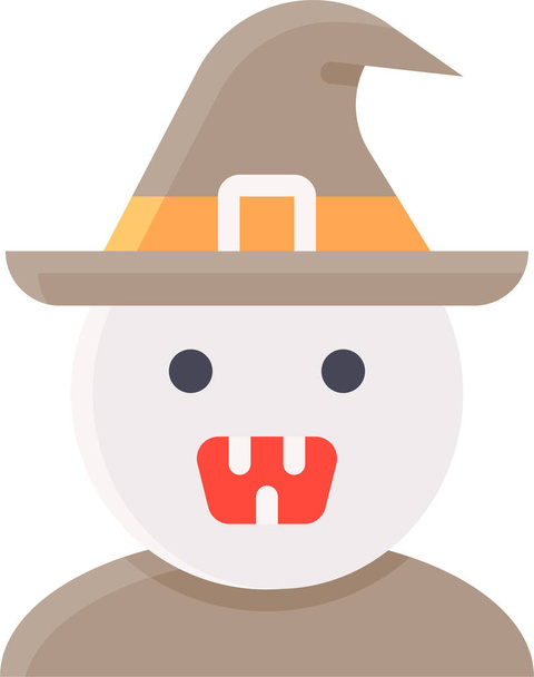 icône de sorcière fantôme deadman dans la catégorie Halloween - Vecteur, image