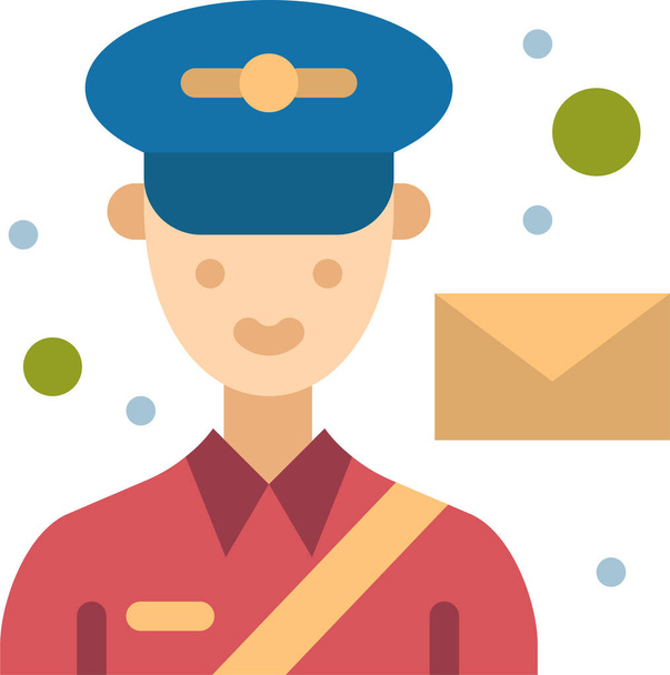 avatar mail man icon in avatar category - Vector, Image