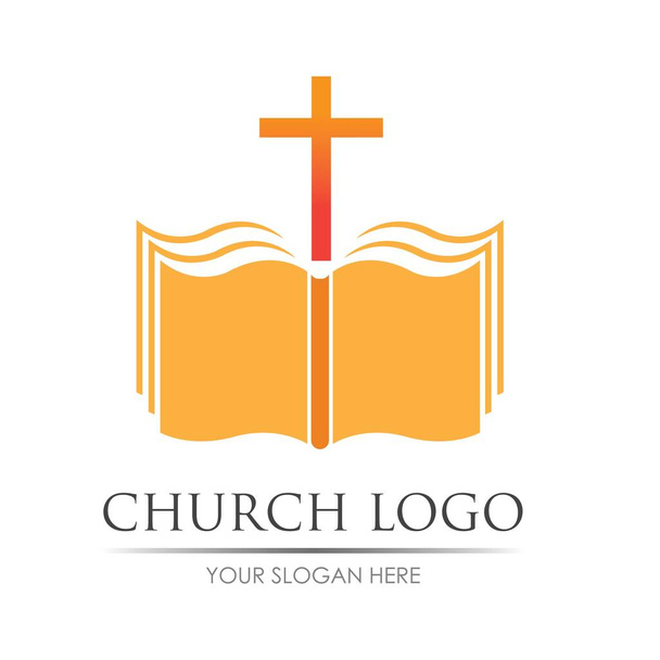 igreja logotipo vetor ilustração design modelo - Vetor, Imagem