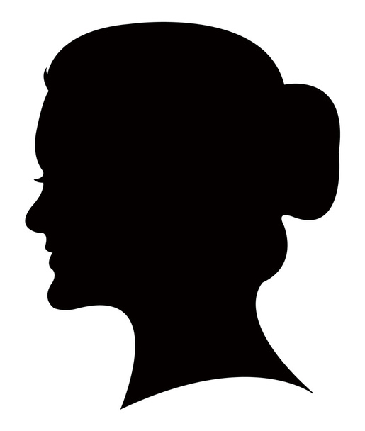 Силуэт женской головы
 - Фото, изображение