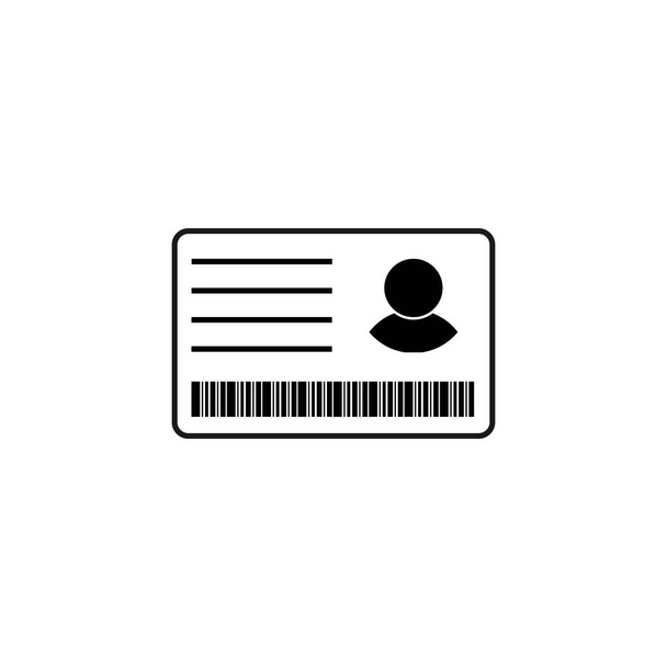 ілюстрація іконок ідентифікаційної картки
 - Вектор, зображення