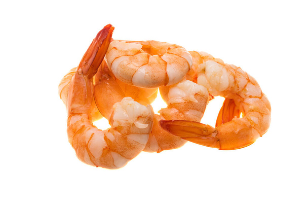boiled shrimp isolated on white background  - Photo, Image