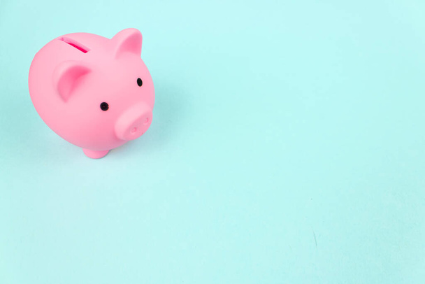 Pink Piggy Bank, käsite säästöjä. Rahansäästö tulevia investointeja ja eläkkeelle siirtymistä varten - Valokuva, kuva
