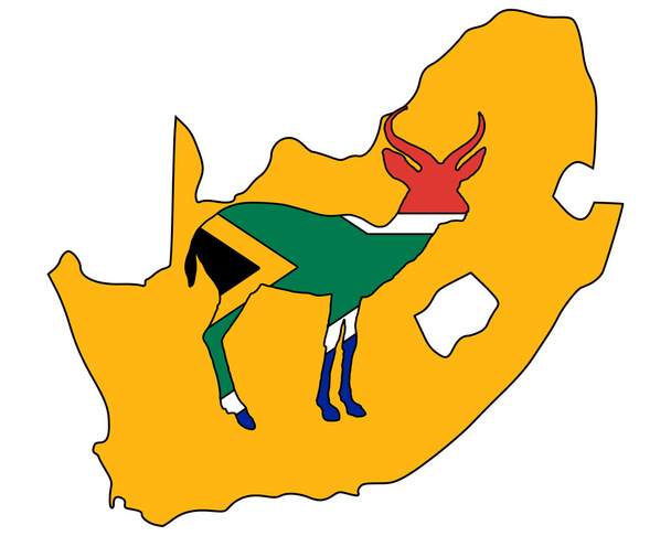 antilope Dél-afrikai Köztársaság - Vektor, kép