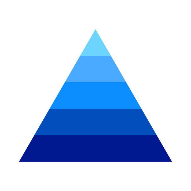 ピラミッド図インフォグラフィック図アイコンベクトル白い背景 - ベクター画像