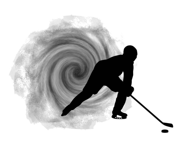 Hockey sur glace graphique sport en qualité vectorielle. - Vecteur, image