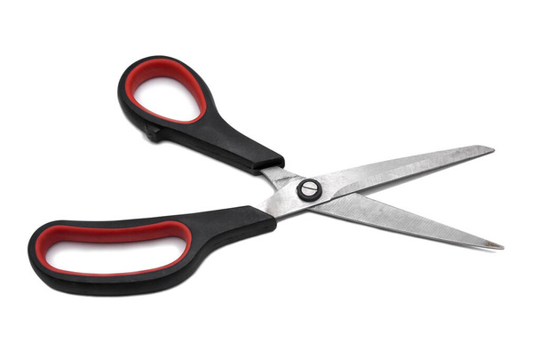 Old scissor isolated on white background - Photo, Image