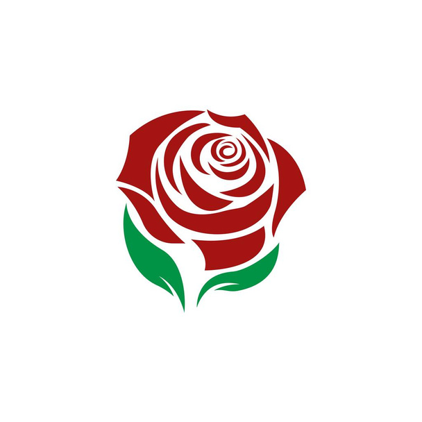 Rose fleur Logo Modèle vectoriel icône illustration - Vecteur, image