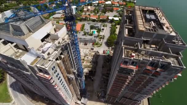 Luchtfoto bouwen bouw viaduct - Video