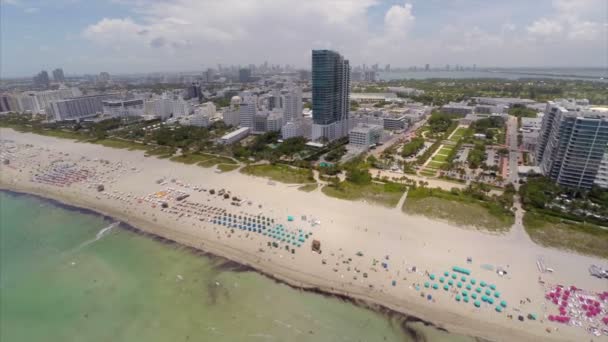 Drone antenowe wideo miami beach - Materiał filmowy, wideo