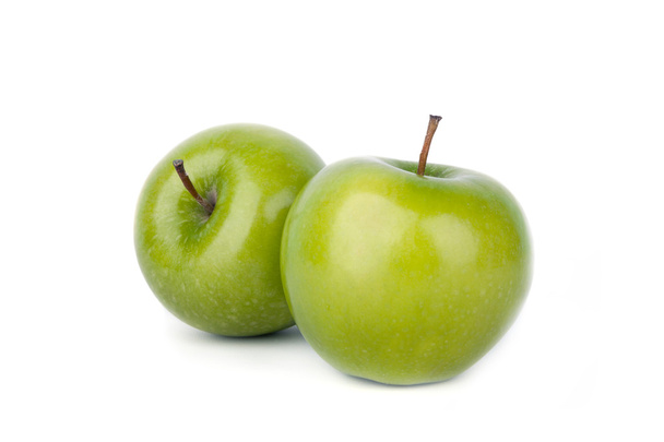 Manzana verde, aislada sobre fondo blanco - Foto, imagen