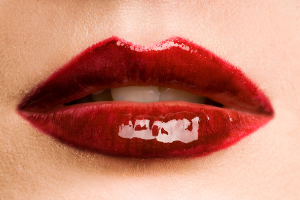 Rote Lippen - Foto, Bild