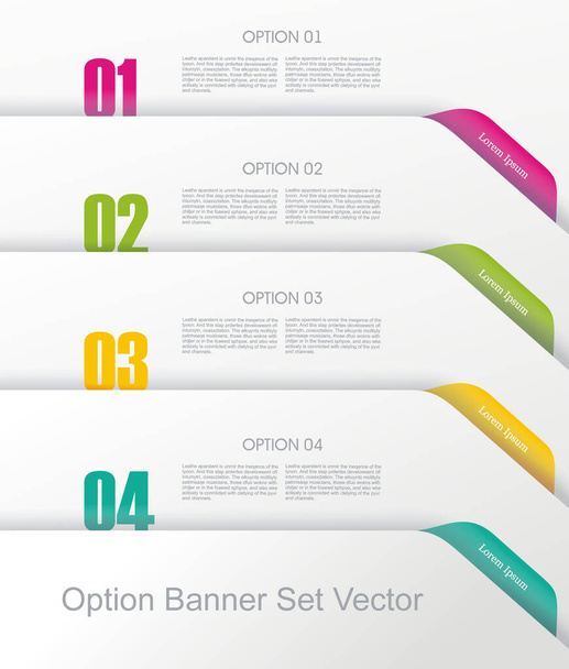 Web Banners Design. Can be used for workflow layout, diagram, number options, step up options, web design, banner template, infographic, timeline. - ベクター画像