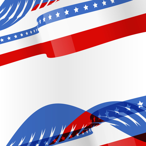 Американский флаг дизайн фона
 - Вектор,изображение