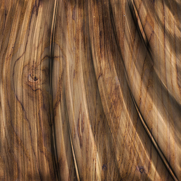 Patrón geométrico tallado sobre fondo de madera textura sin costuras, ilustración 3d - Foto, Imagen