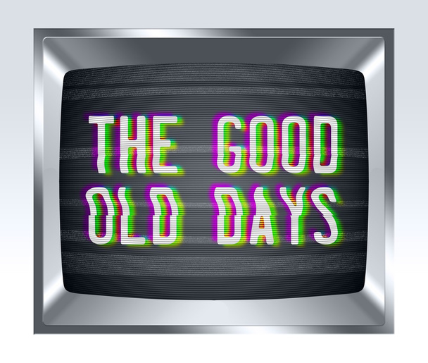 eski güzel günleri eski tv ekranı gürültü ile - Fotoğraf, Görsel