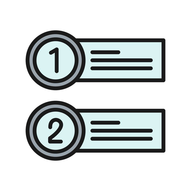 Infographic Line Filled Vector Icon Desig - Vector, Image