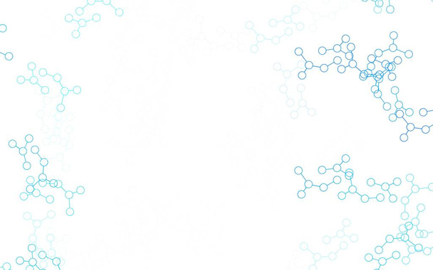 Textura vectorial azul claro con concepto de inteligencia artificial. Estructura de IA coloreada con líneas de gradiente y puntos. Diseño para la representación de innovaciones cibernéticas. - Vector, imagen