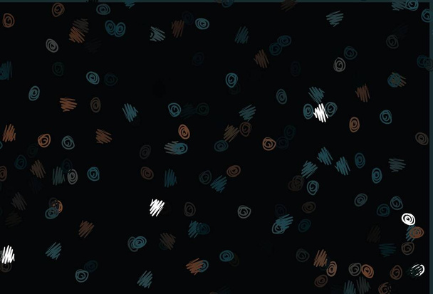 Fond vectoriel noir clair avec des points. Illustration abstraite moderne avec des gouttes d'eau colorées. Modèle pour les beaux sites Web. - Vecteur, image