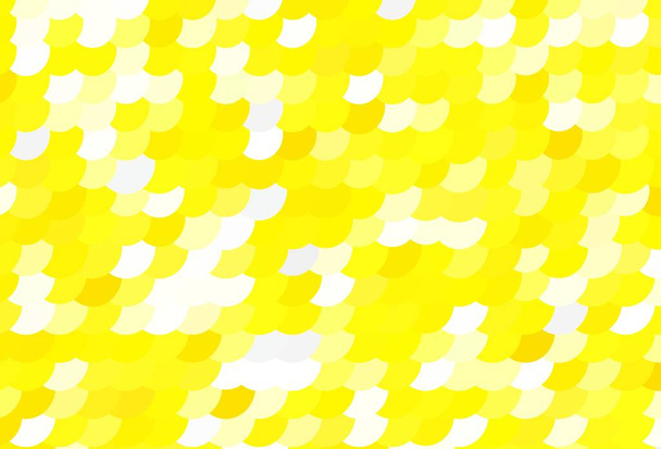 円のついた明るい黄色のベクトルテンプレート。カラフルな抽象的なサークルを輝くのセットでイラスト。美しいウェブサイトのためのパターン. - ベクター画像