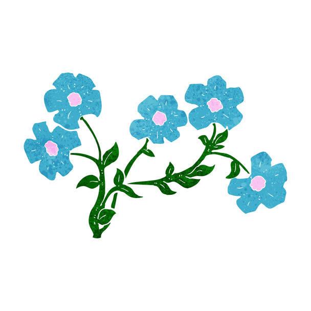 Cartoon bloemen - Vector, afbeelding