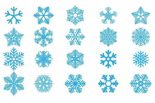 Set vettoriale fiocchi di neve
 - Vettoriali, immagini