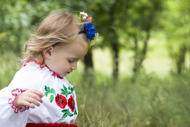 Девочка в традиционном украинском костюме
 - Фото, изображение