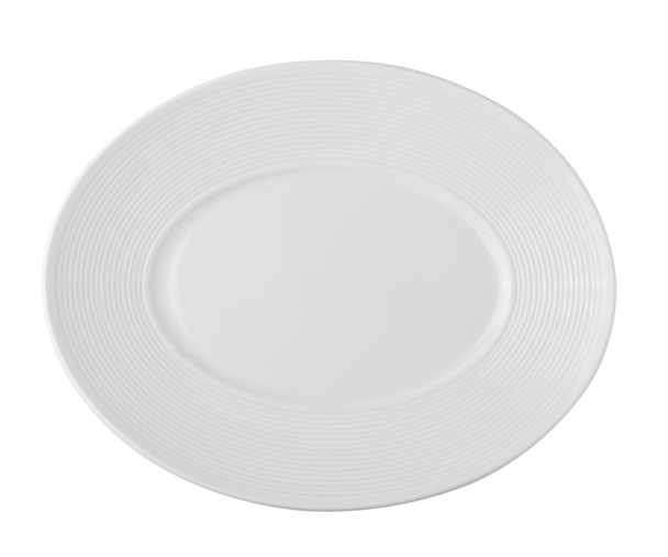 weißer Teller isoliert auf weißem Hintergrund - Foto, Bild