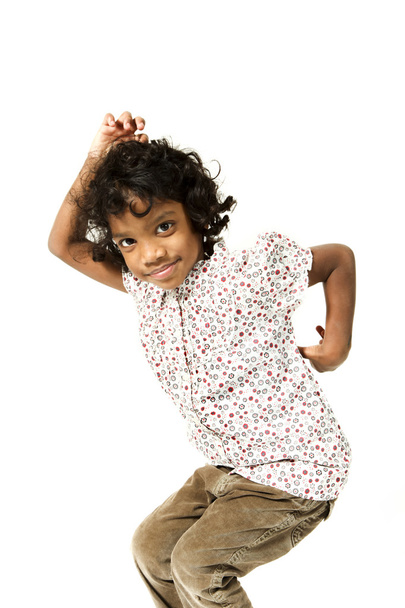 Portrait of little Indian girl - Фото, изображение