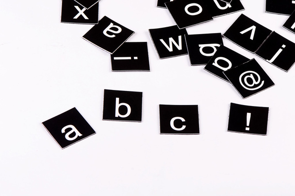 The letters of the English alphabet - 写真・画像