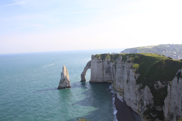 Cliffs at etretat - Фото, изображение