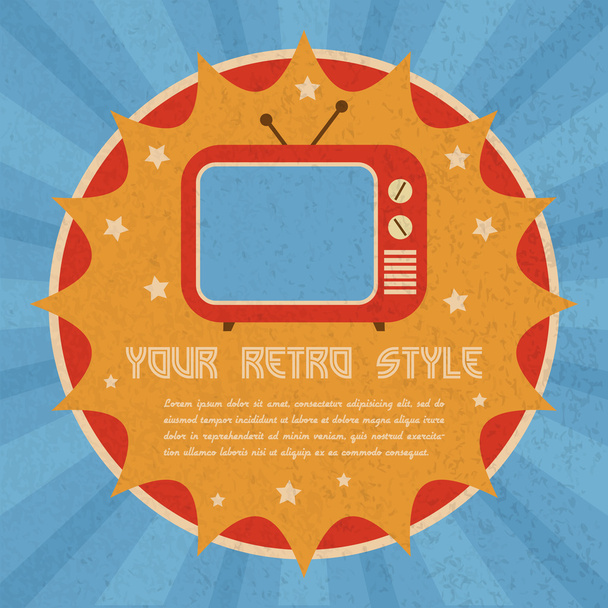 Retro style poster - Vector, Image