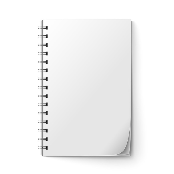 Realistic Notepad blank
 - Вектор,изображение