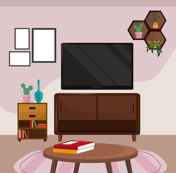 home interior room - Vector, Image