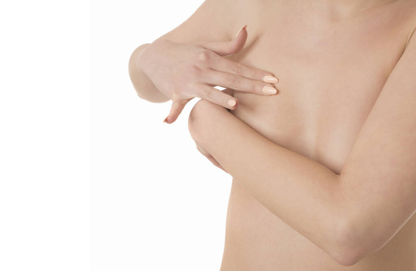 mulher com câncer de mama branco - Foto, Imagem