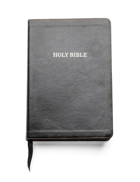 Szent Biblia fehér háttér - Fotó, kép